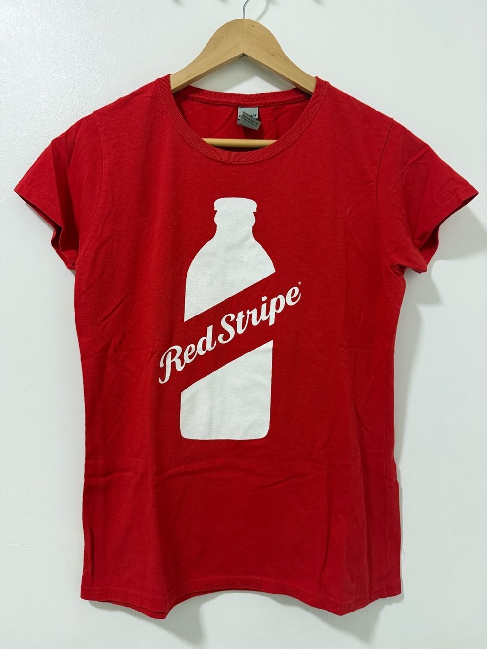 RED STRIPE GRAPHIC Logo Tee for Women